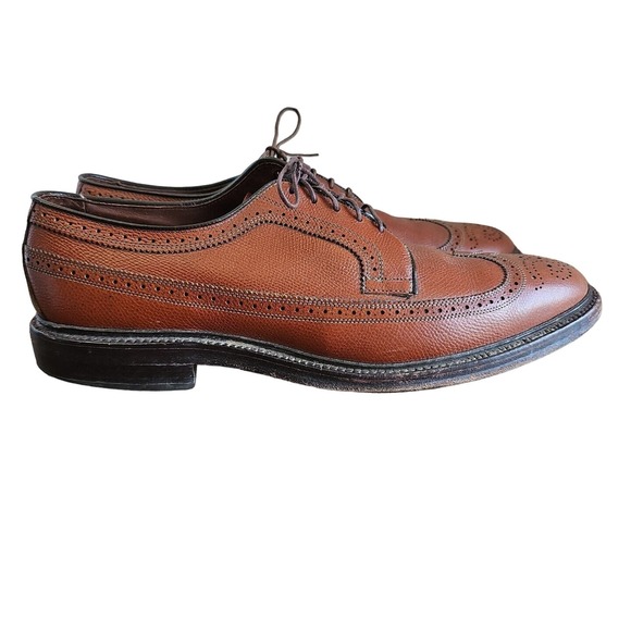 Allen Edmonds MacNeil Wingtip Oxford Shoes 9157 Men\'s Size 12A Brown W/ Bags EUC main image 8